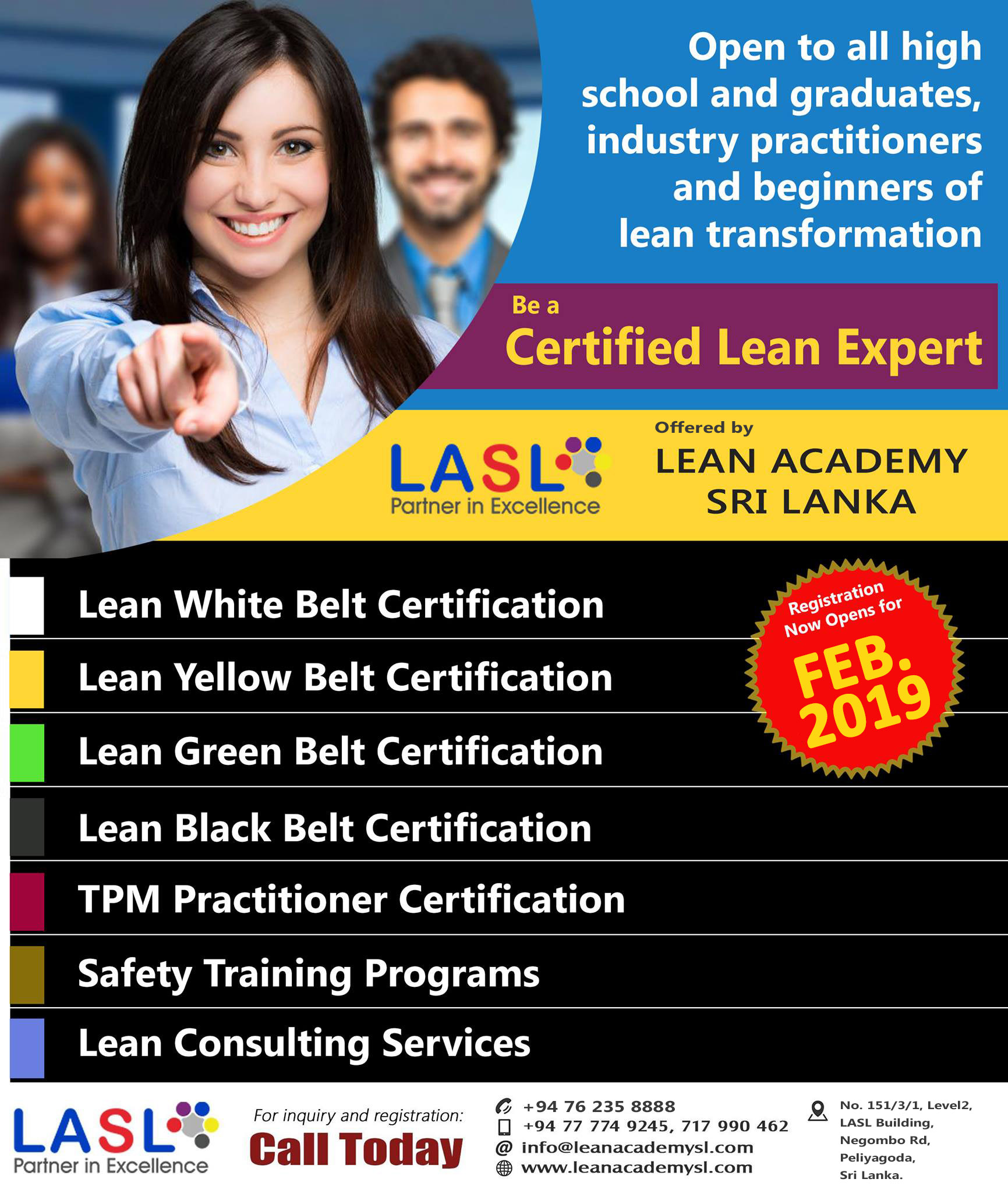 LASL REGISTRATIONS NOW OPEN FOR February and March 2019