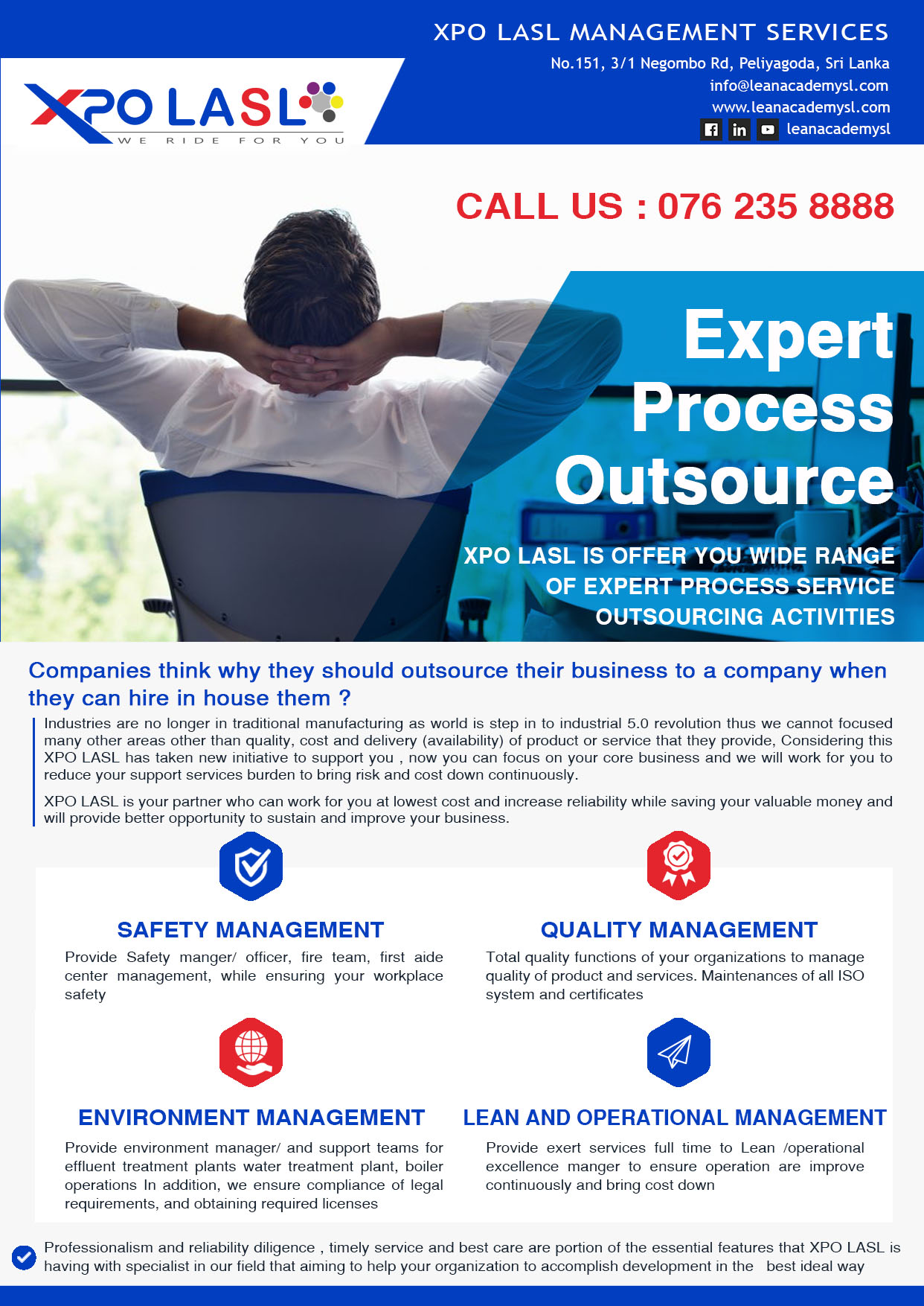 Xpo LASL introduce Expert Process Outsource Service